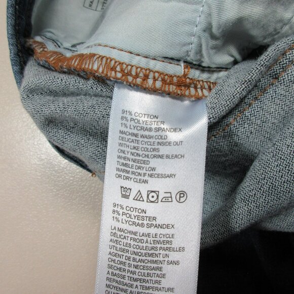 Tommy Bahama womens dark distressed stretch denim bermuda shorts 6 EUC - Picture 5 of 9